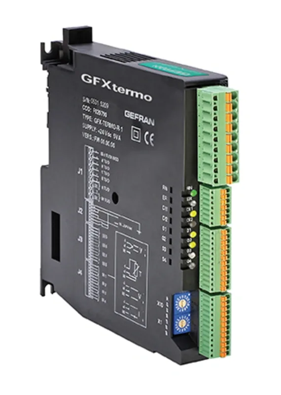 GFXTermo4 – Controlador PID 4 circuitos para trilho DIN