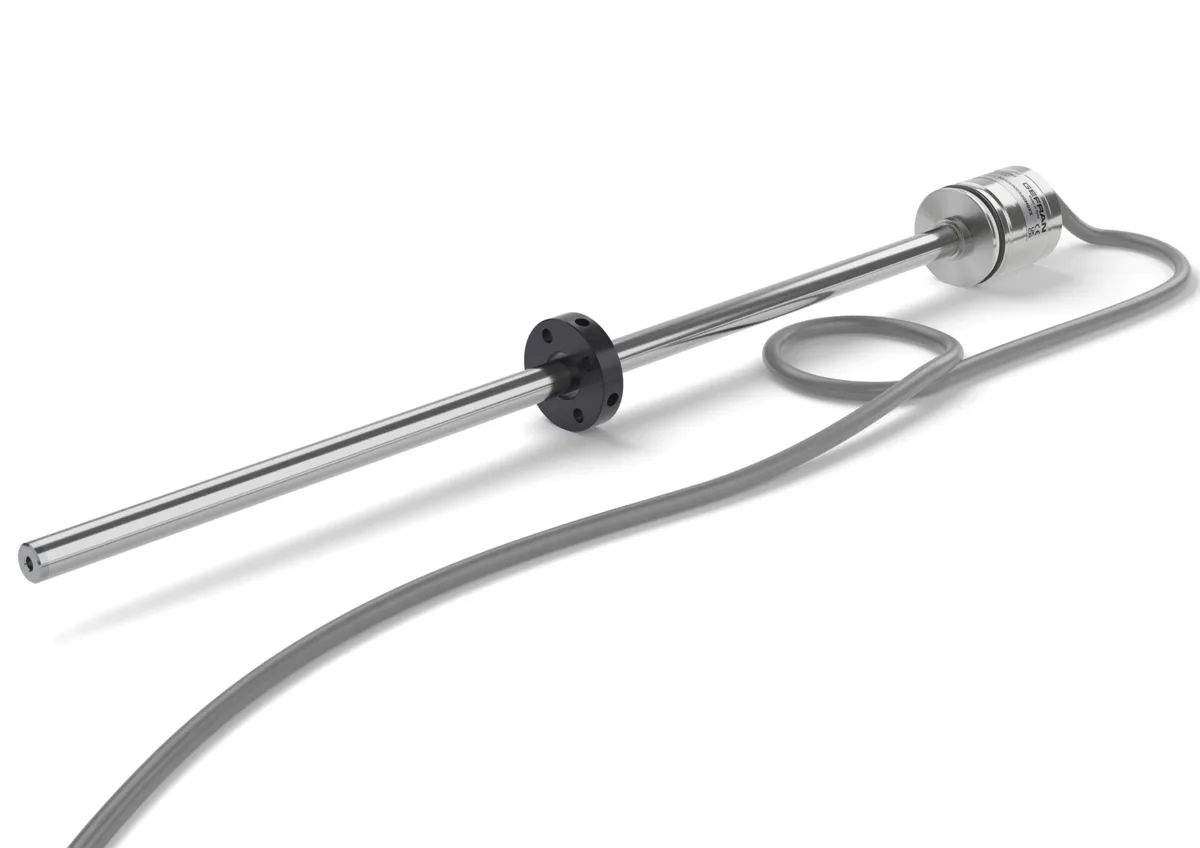 RK-2 – Magnetostritivo compacto, haste flange, saída analógica