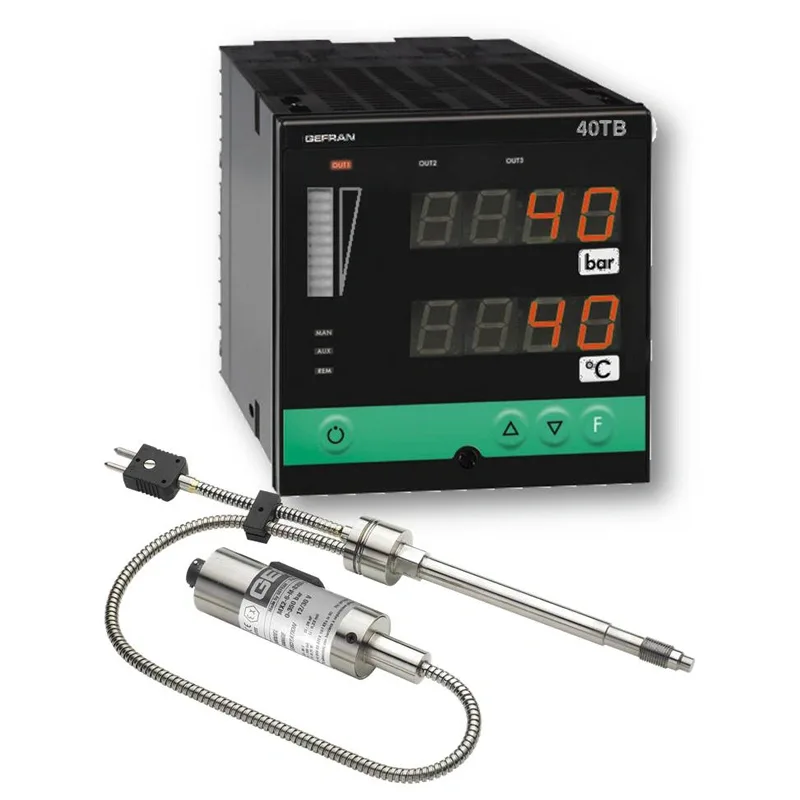 W9 – Conjunto de monitoramento de pressão e temperatura (1/4 DIN)