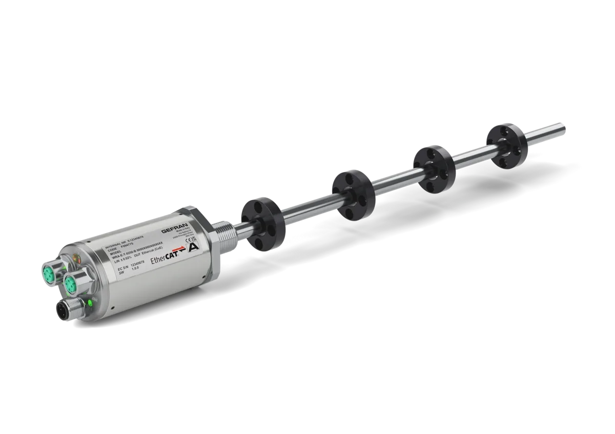 WRA-E – Magnetostritivo avançado, haste roscada, saída Ethercat